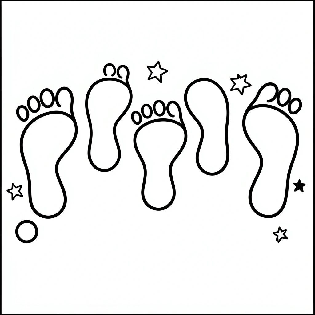 Szablon — Tor stóp do stemplowania - Szablony - Dzień Sportu