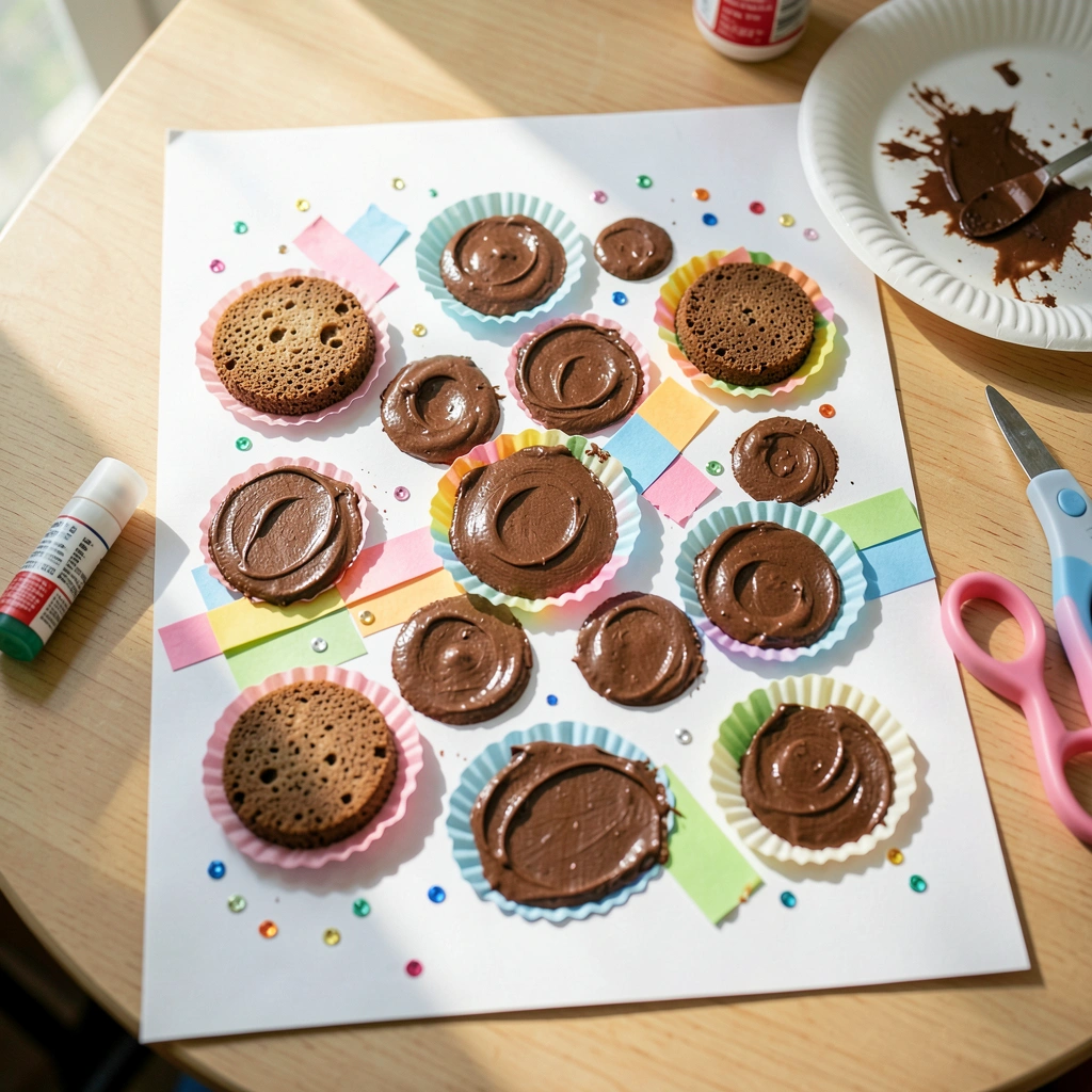 Przykładowa praca — kolaż pralinek - Materiały - Dzień Czekolady