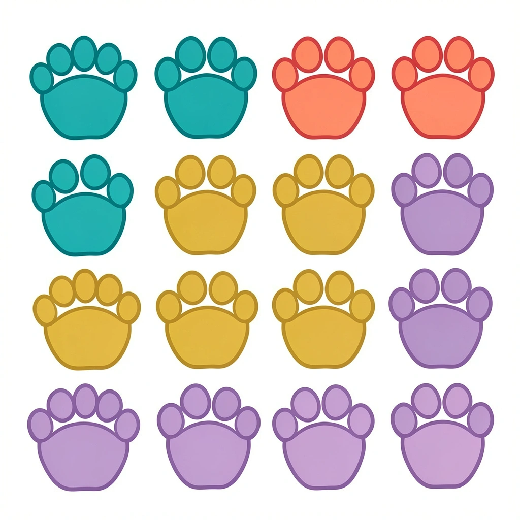 Szablon kopyt — duże odciski do stawiania na podłodze - Szablony - Dzień Konia