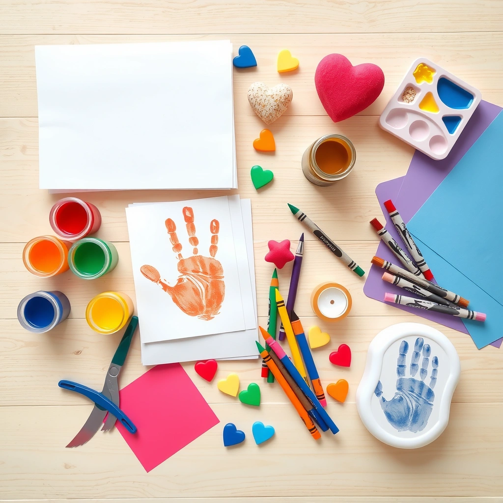 Przybory do zajęć — flatlay - Materiały - Dzień Seniora