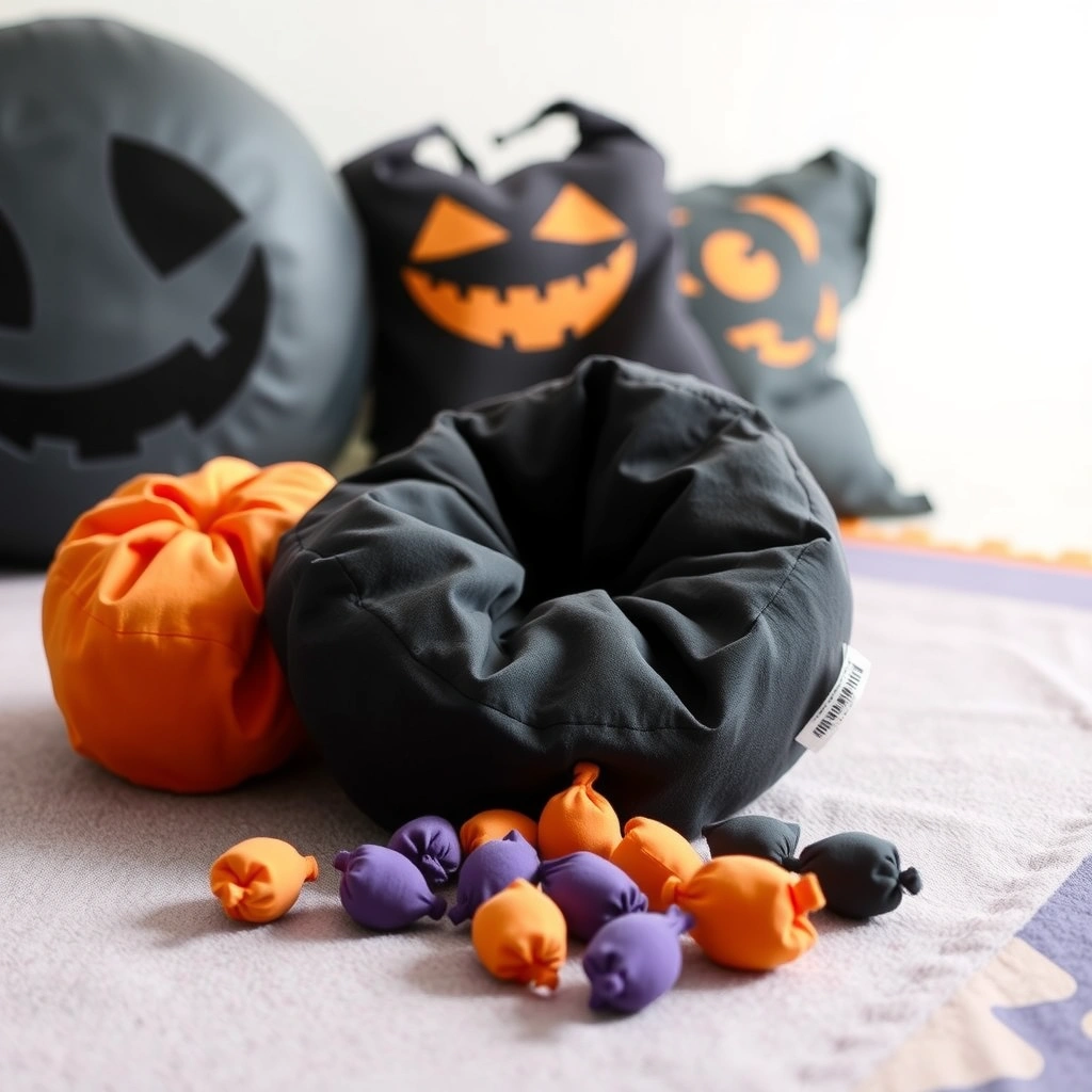 Miękkie piłeczki / woreczki (cukierki) - Materiały - Halloween
