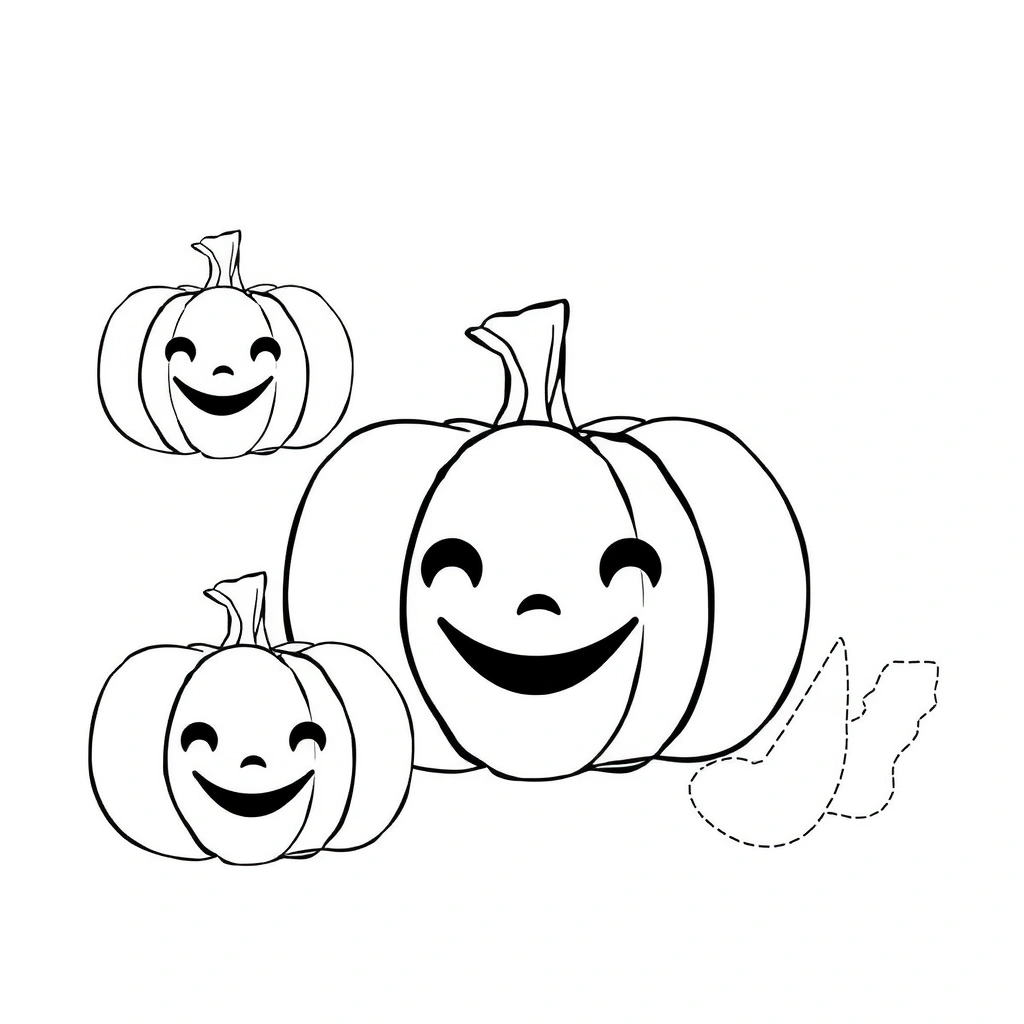 Szablony papierowych dyń - Szablony - Halloween