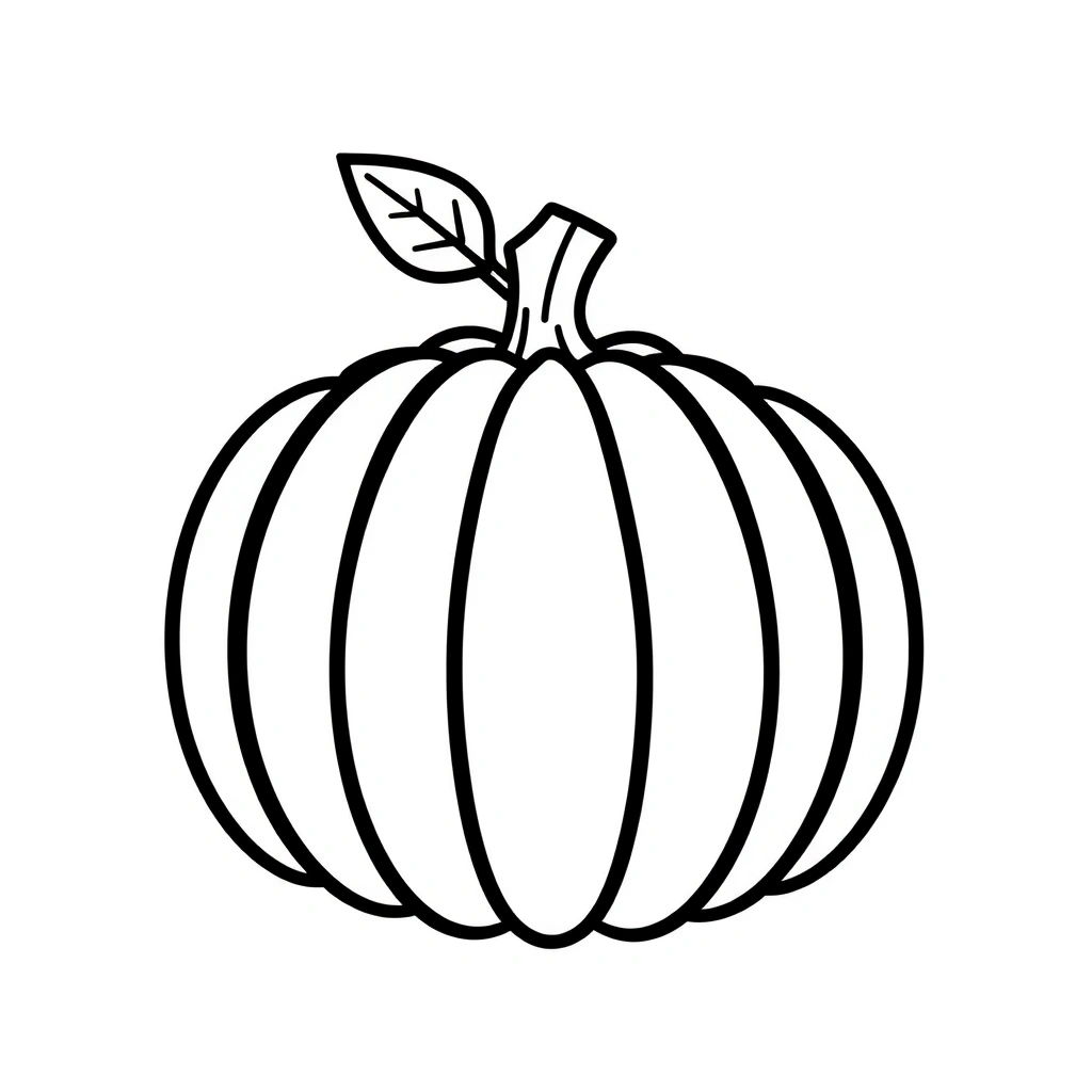 Szablon do malowania — kontury dyni (A3) - Kolorowanki - Dynia