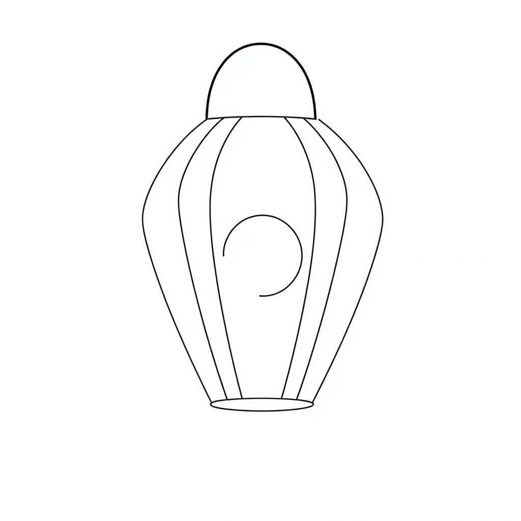 Szablon papierowego lampionu - Szablony - Wszystkich Świętych