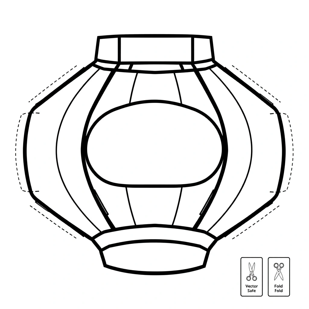 Szablon papierowego lampionu (A4) - Szablony - Wszystkich Świętych