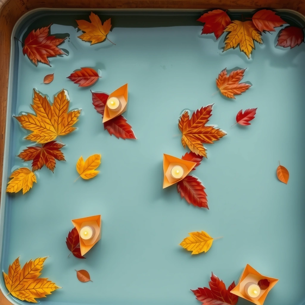 Zdjęcie stacji: Wodne latarenki - Materiały - Wszystkich Świętych