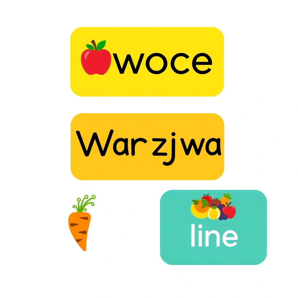 Etykiety na koszyki - Szablony - Zdrowe Jedzenie