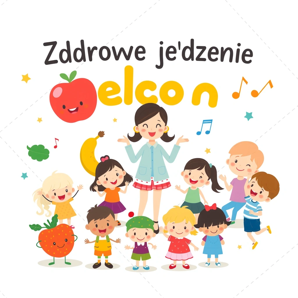 Plakat powitalny: Zdrowe jedzenie - Materiały - Zdrowe Jedzenie