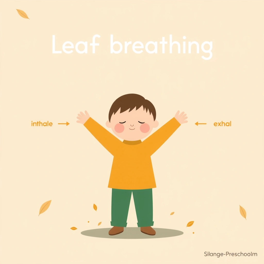 Plakat/obraz wyciszający: Oddychanie liścia - Szablony - Jesień