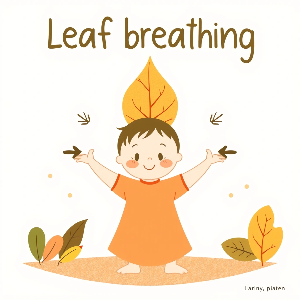 Plakat/obraz wyciszający: Oddychanie liścia - Szablony - Jesień
