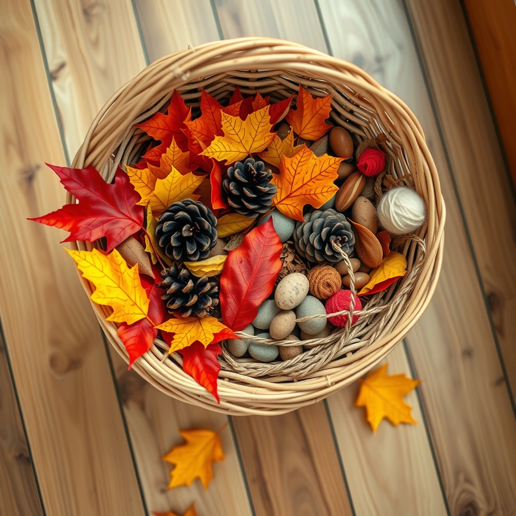 Zdjęcie referencyjne: Koszyk jesieni - Materiały - Jesień