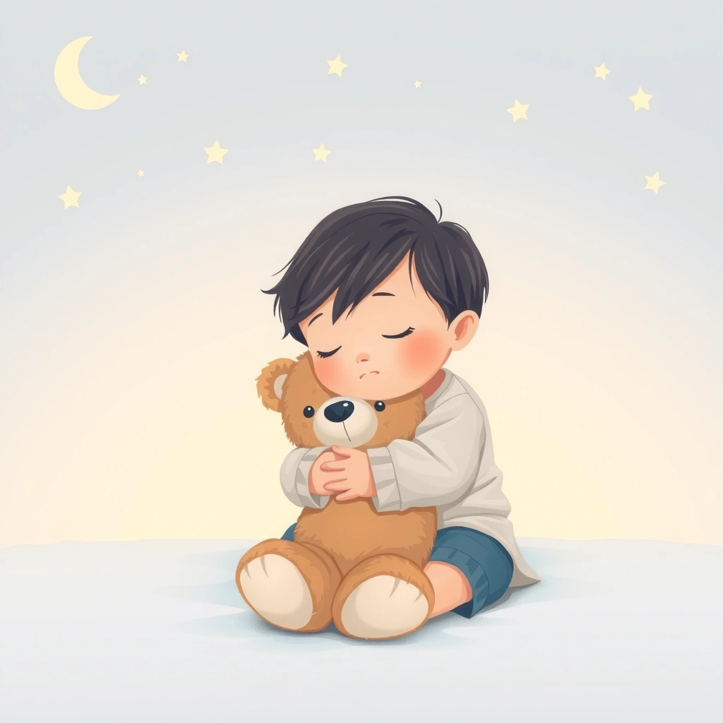 Ilustracja uspokojenia - Kołysanka - Materiały - Dzień Misia