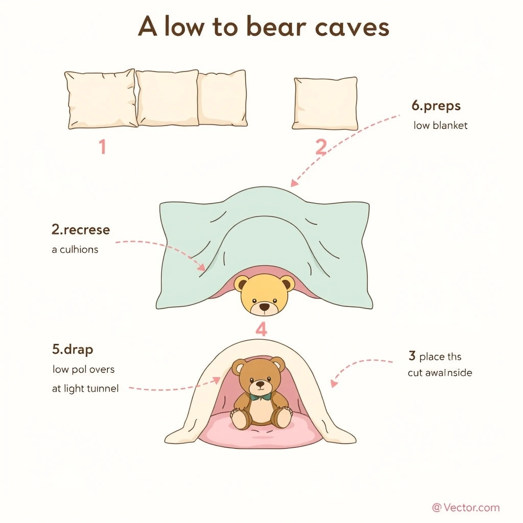 Szablon tunelu misiowych jaskiń - Szablony - Dzień Misia