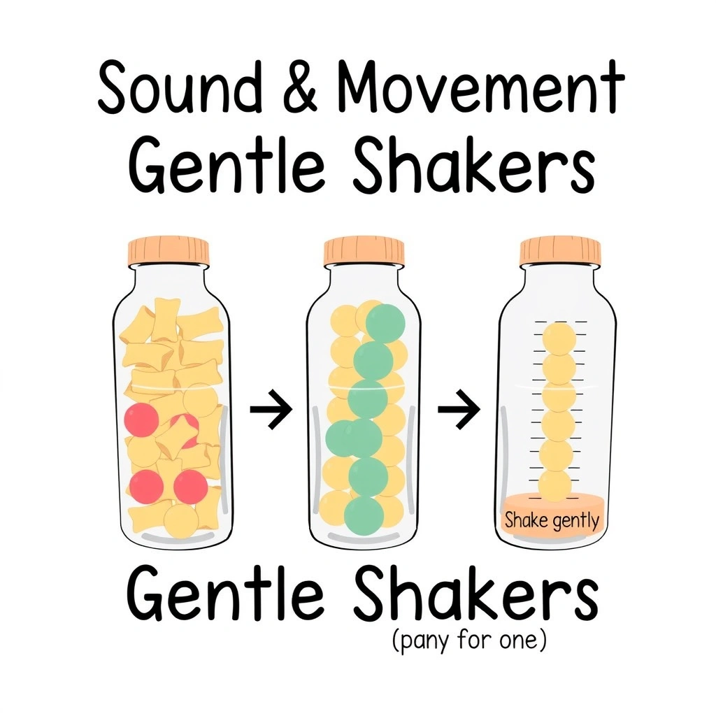 Etykieta stacji: Dźwięk i ruch — Szumiące przedmioty - Szablony - Dzień Seniora