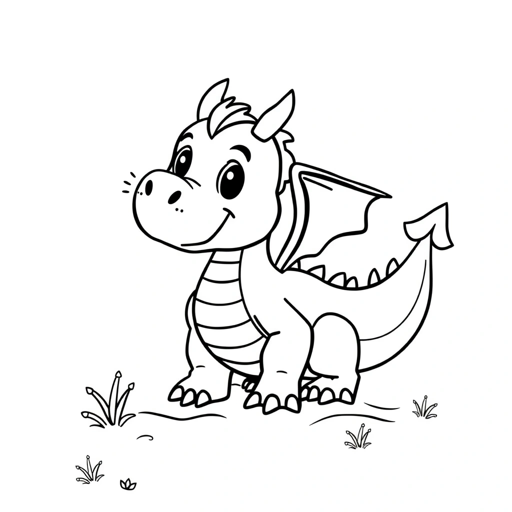 Arkusz kolorowanki - prosta postać - Kolorowanki - Bajkowe Postacie