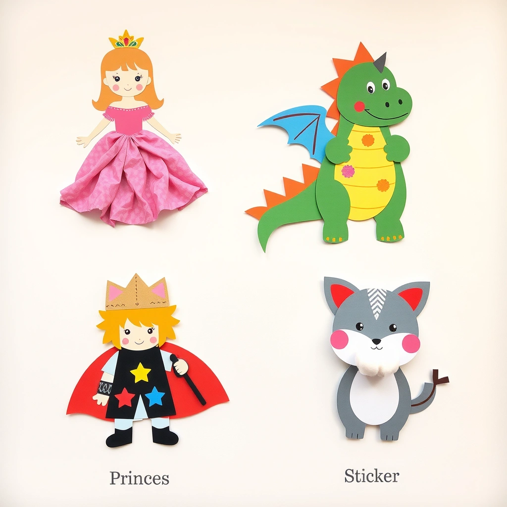 Inspiracje - przykładowo udekorowane postacie - Materiały - Bajkowe Postacie