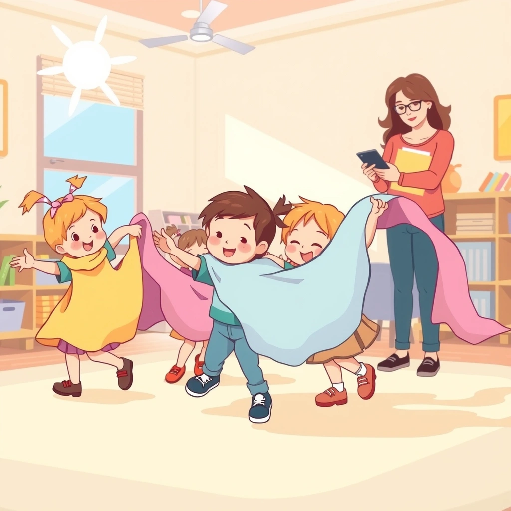 Chusty jako rekwizyty (wizualizacja) - Materiały - Bajkowe Postacie