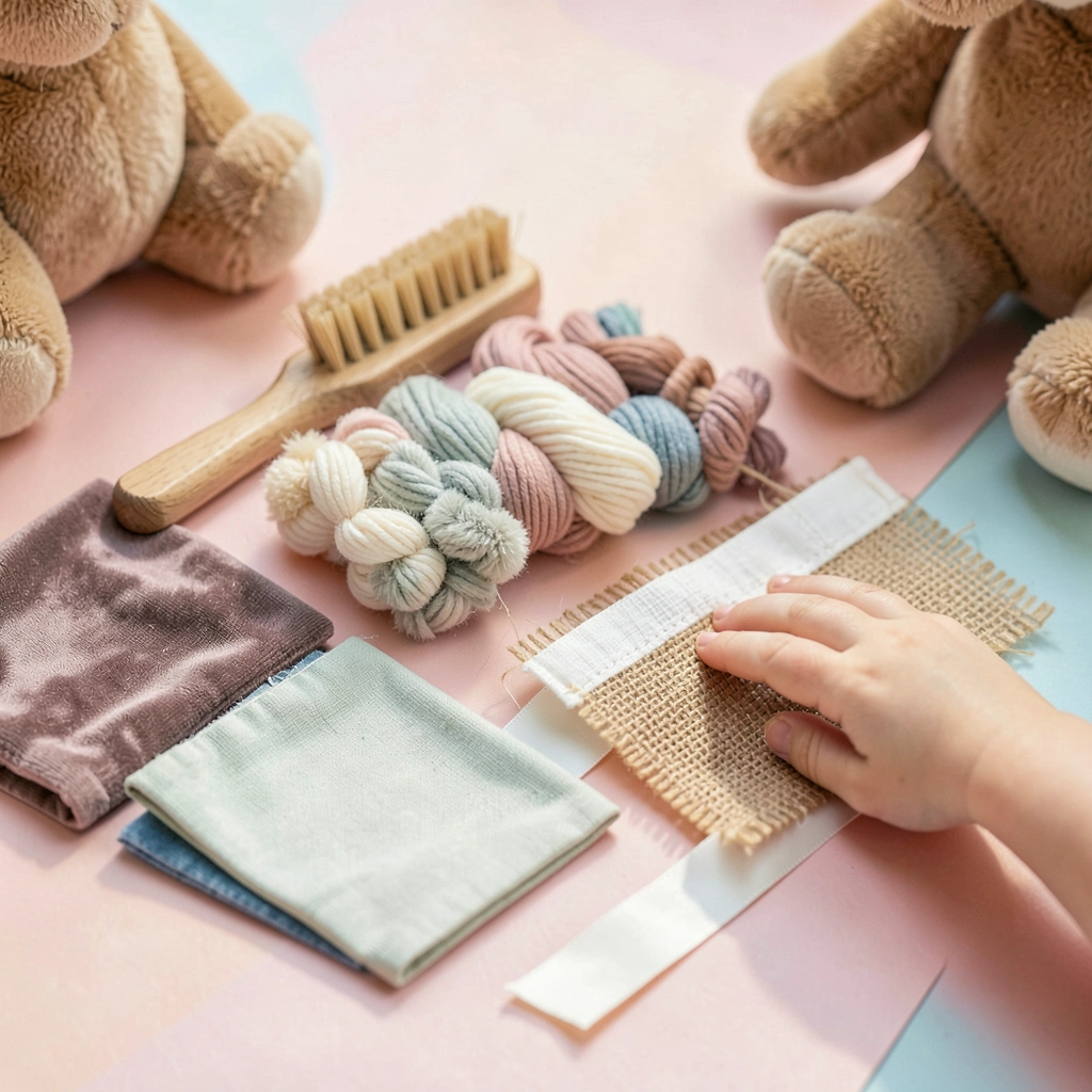 Zdjęcie makro: materiały sensoryczne do pielęgnacji konika - Materiały - Dzień Konia