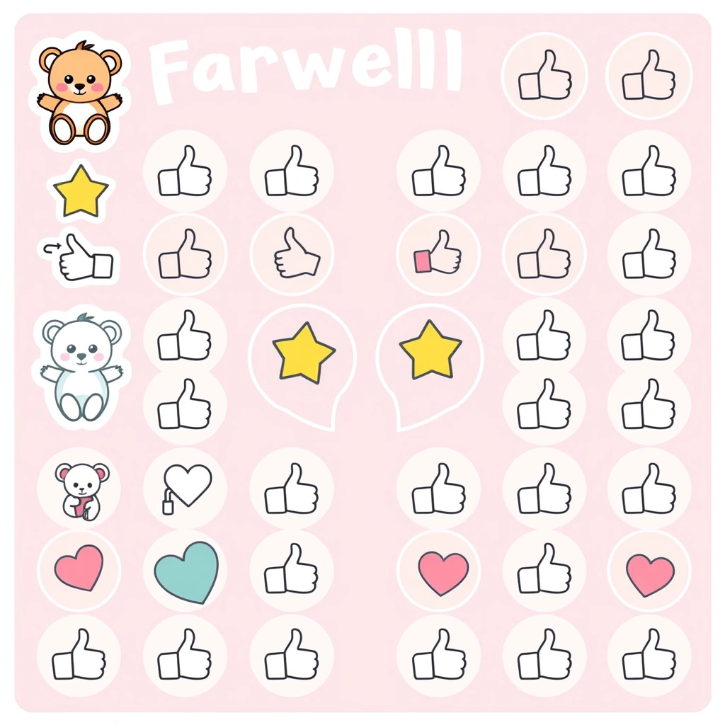 Naklejki pożegnalne — wzory do druku - Szablony - Pierwszy dzień w żłobku