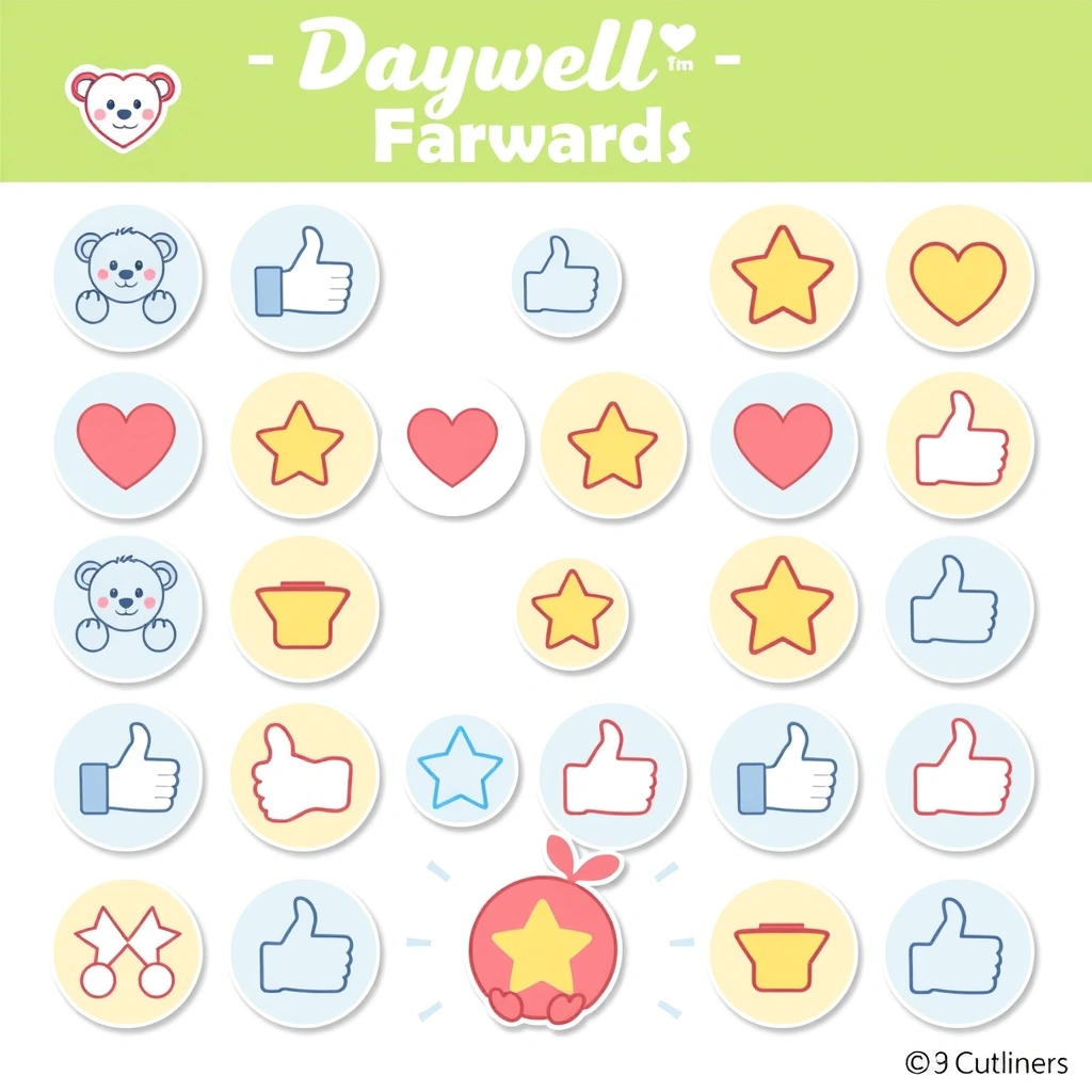 Naklejki pożegnalne — wzory do druku - Szablony - Pierwszy dzień w żłobku