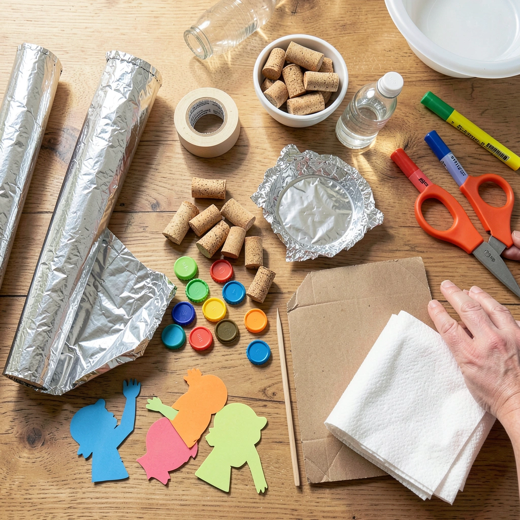 Zdjęcie: materiały do budowy — flatlay - Materiały - Dzień Rodziny