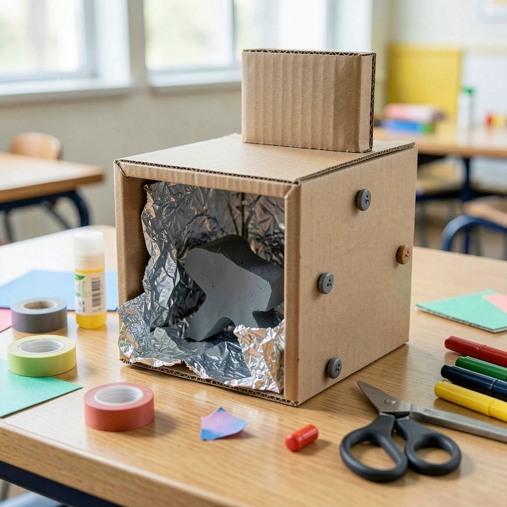 Mini-kuźnia z kartonu — przykład konstrukcji - Materiały - Dzień Hutnika