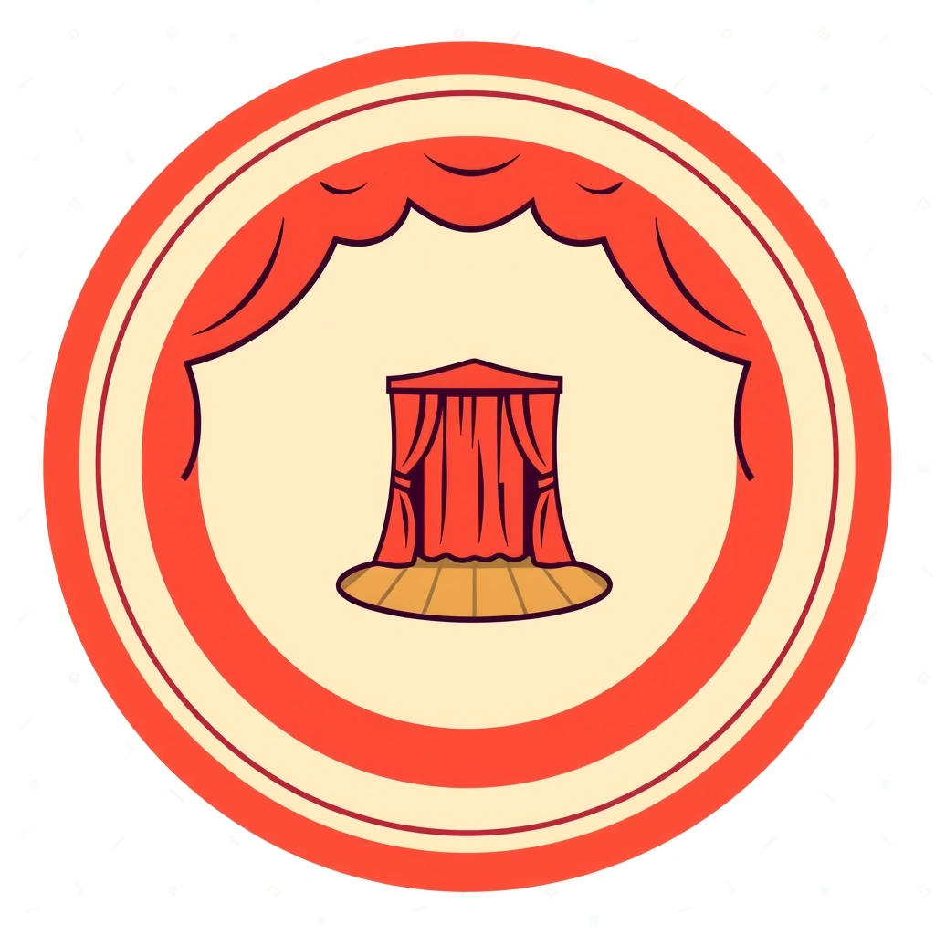 Dywanik — znacznik koła (grafika) - Materiały - Dzień Teatru