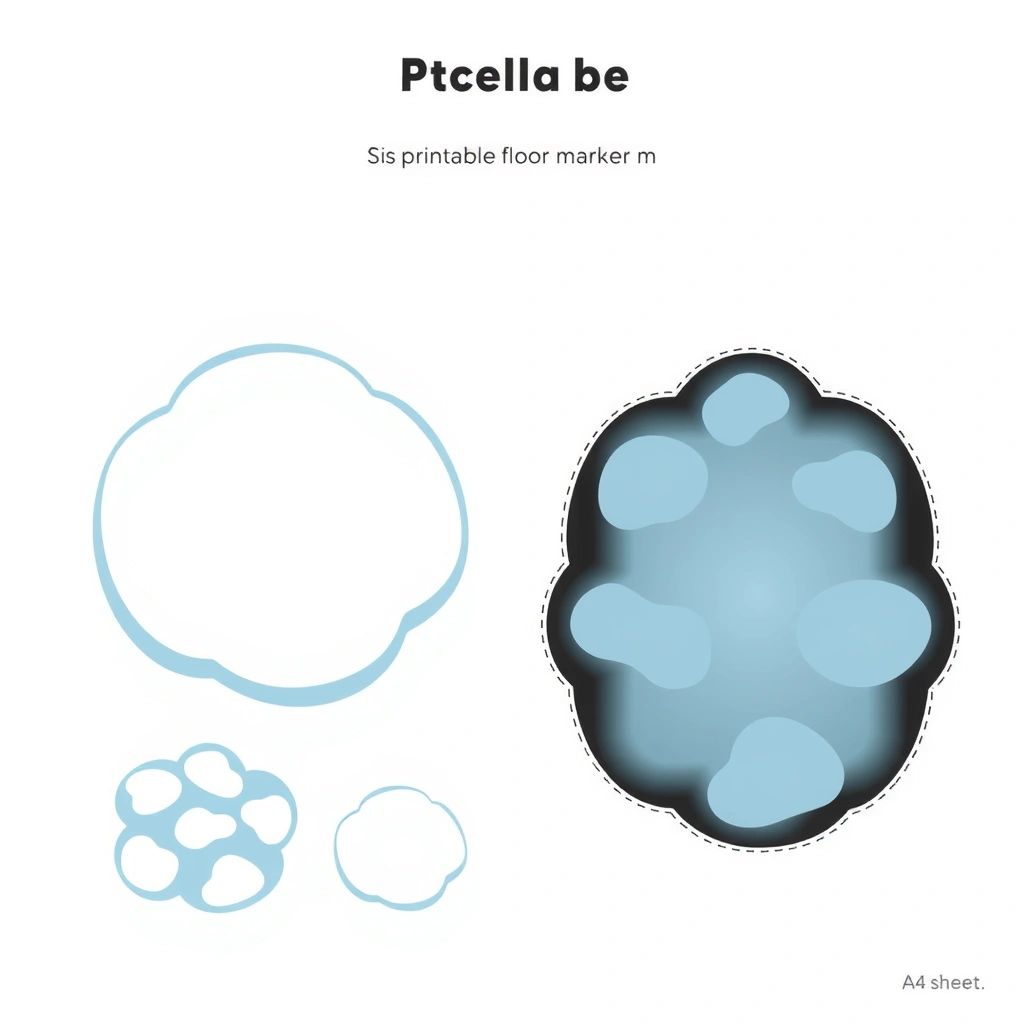 Wzory 'lodu' — plansze do oznaczenia podłogi - Szablony - Dzień Pingwina Międzynarodowy