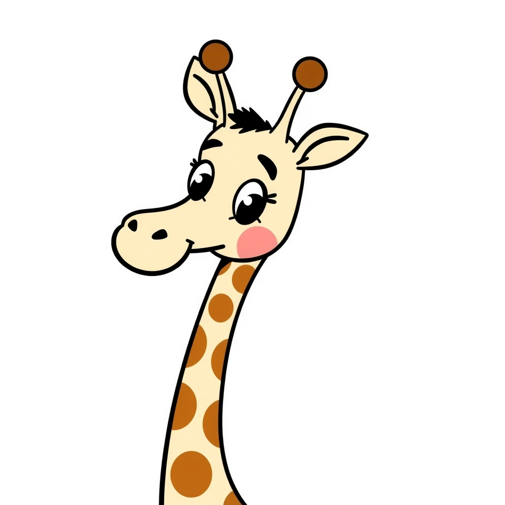 Plakat powitalny: Duża żyrafa - Materiały - Dzień Żyrafy