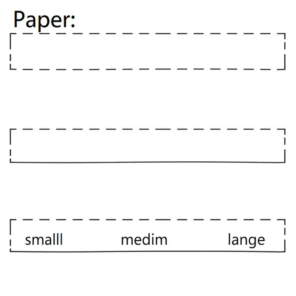 Szablony papierowych pasków różnej długości (szyje) - Szablony - Dzień Żyrafy