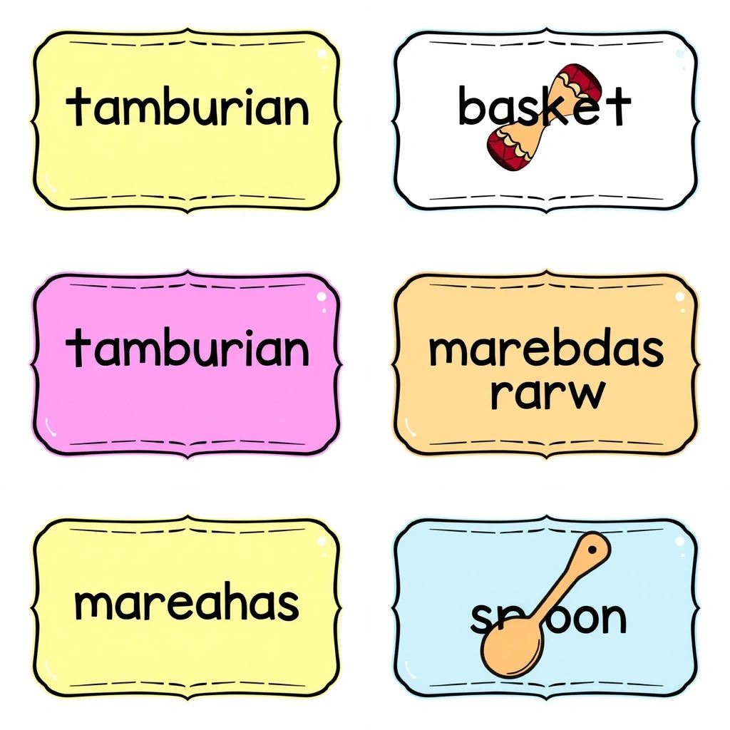 Etykiety i koszyki do losowania instrumentów (szablony) - Szablony - Dzień Muzyki