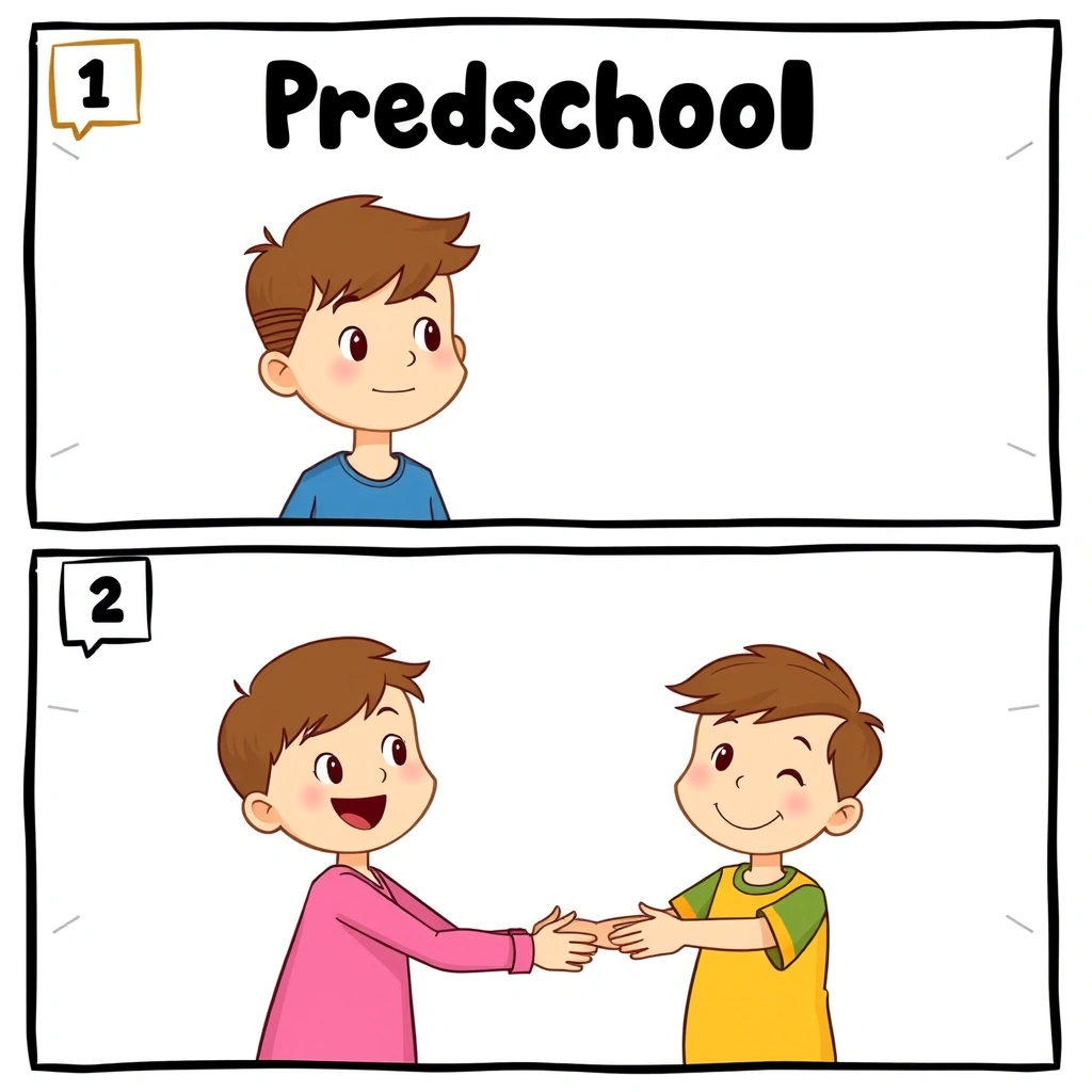 Historyjka obrazkowa (3 panele) - Materiały - Dzień Uśmiechu