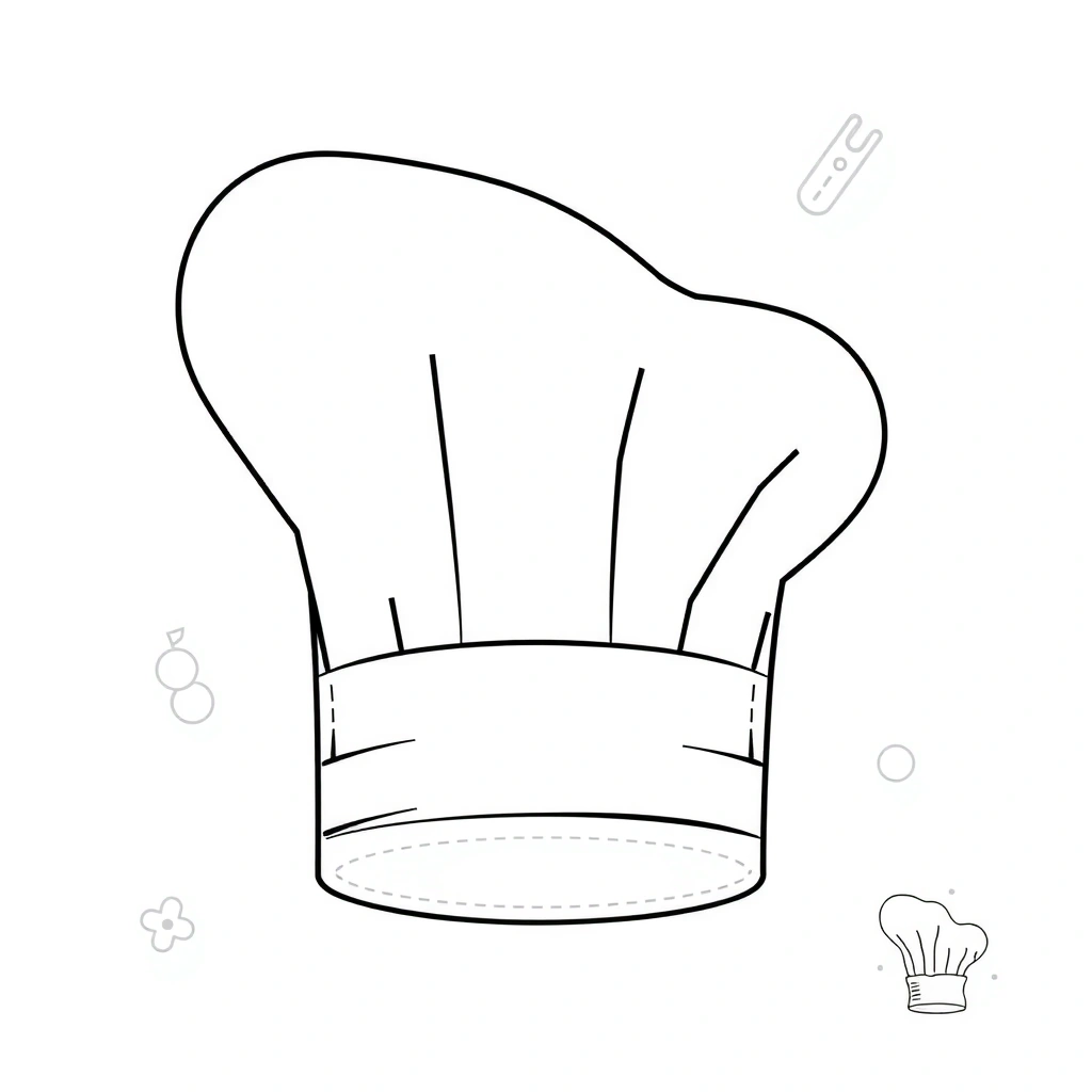 Czapka piekarza — szablon do składania - Szablony - Dzień Piekarza i Cukiernika