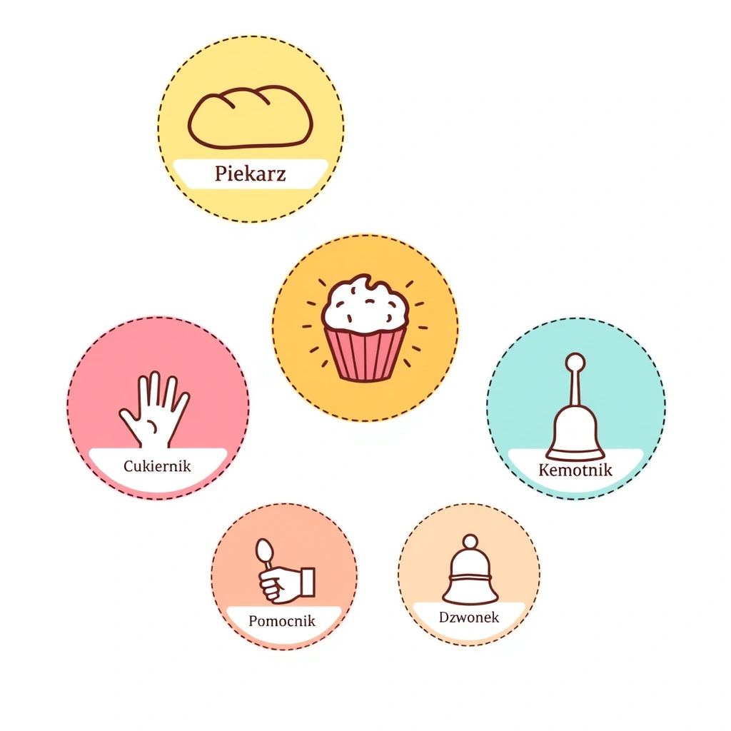 Karty ról — odznaki do wydruku - Szablony - Dzień Piekarza i Cukiernika