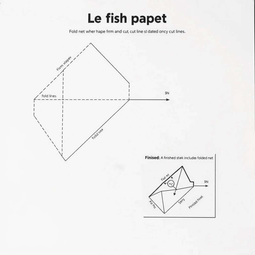 Szablon: Prosta papierowa sieć (instrukcja składania) - Szablony - Dzień Ryby
