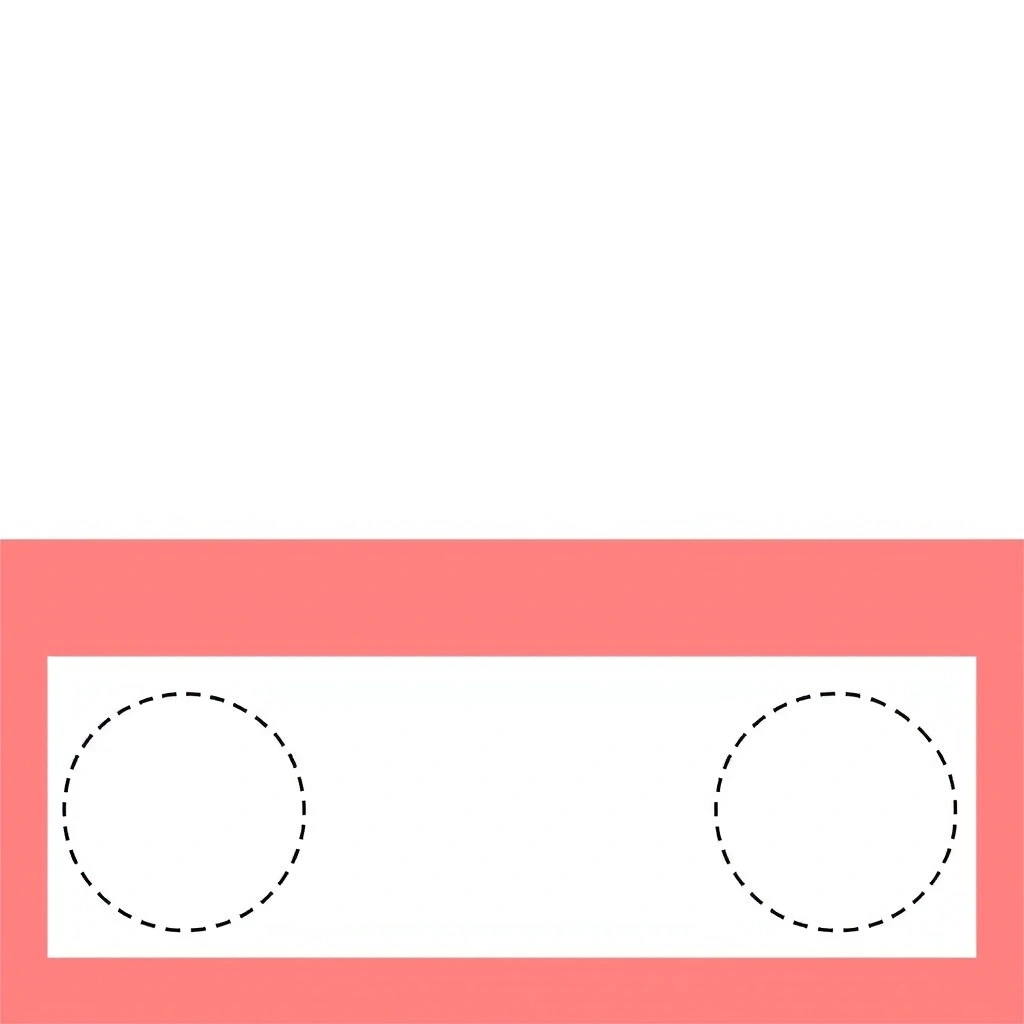 Szablon kartki A4 — dwie poziome strefy - Szablony - Święto Niepodległości