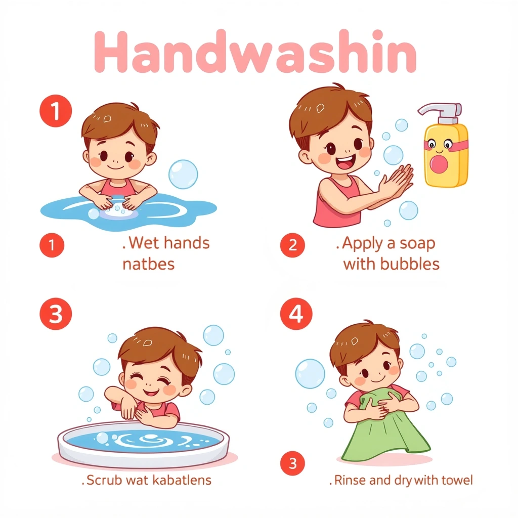 Plakat bezpieczeństwa i higieny — Mycie rąk - Materiały - Dzień Chemika