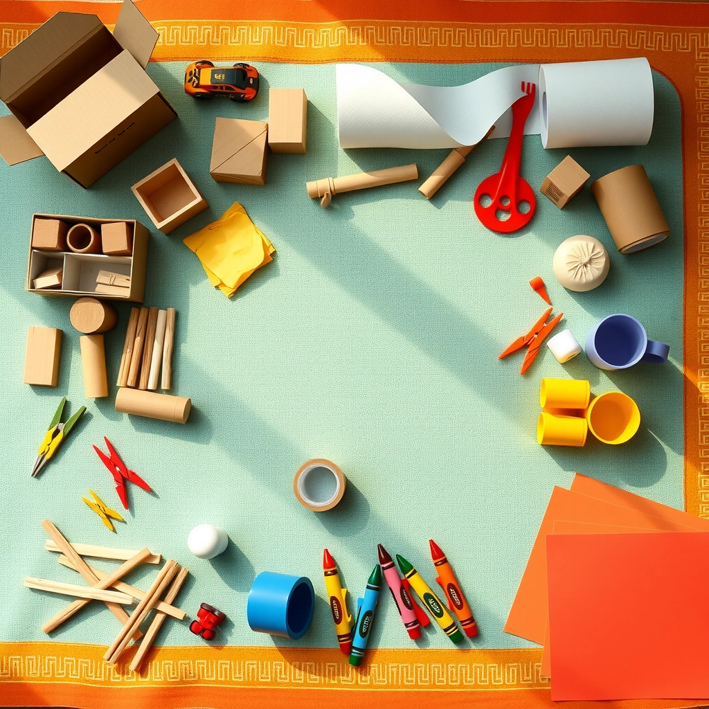 Zdjęcie materiałów rozłożonych na środku - Materiały - Dzień Majsterkowicza