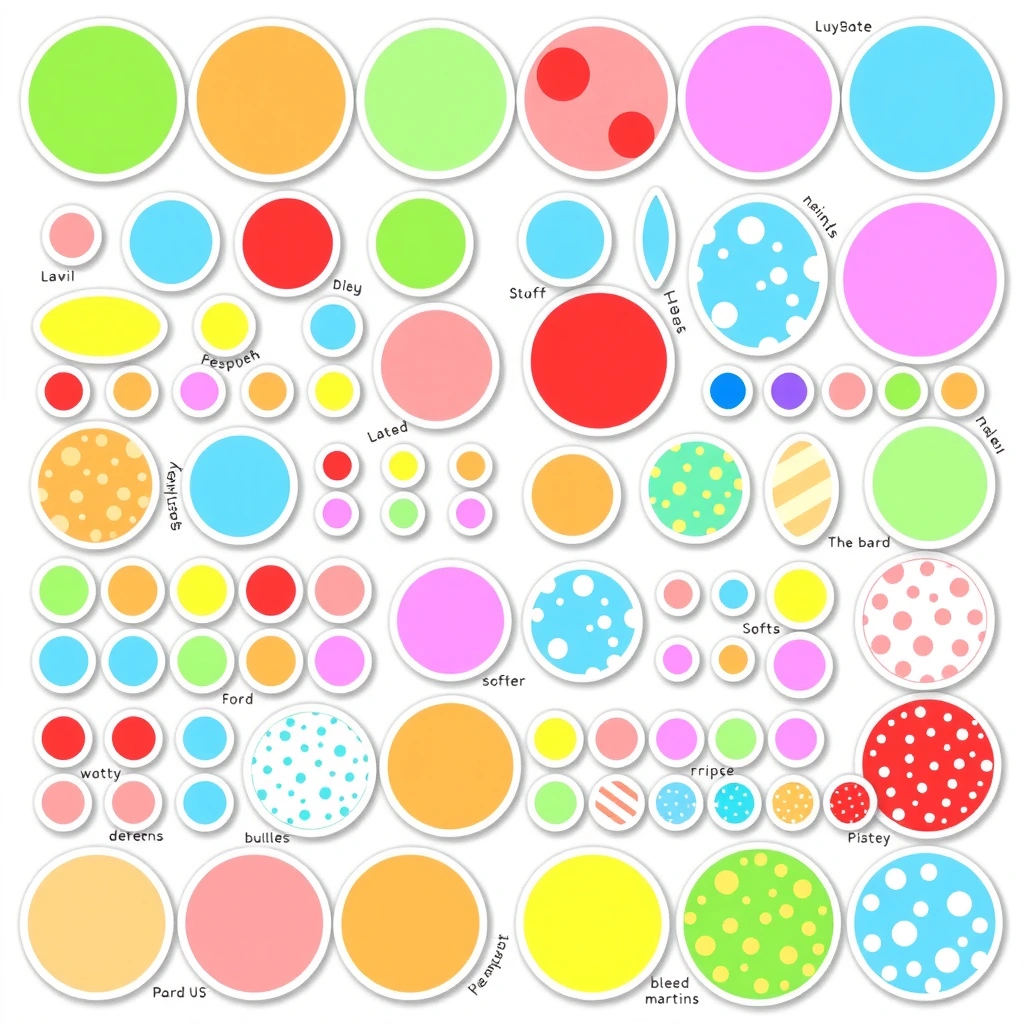 Arkusz z naklejkami-kropkami (projekt) - Szablony - Dzień Kropki