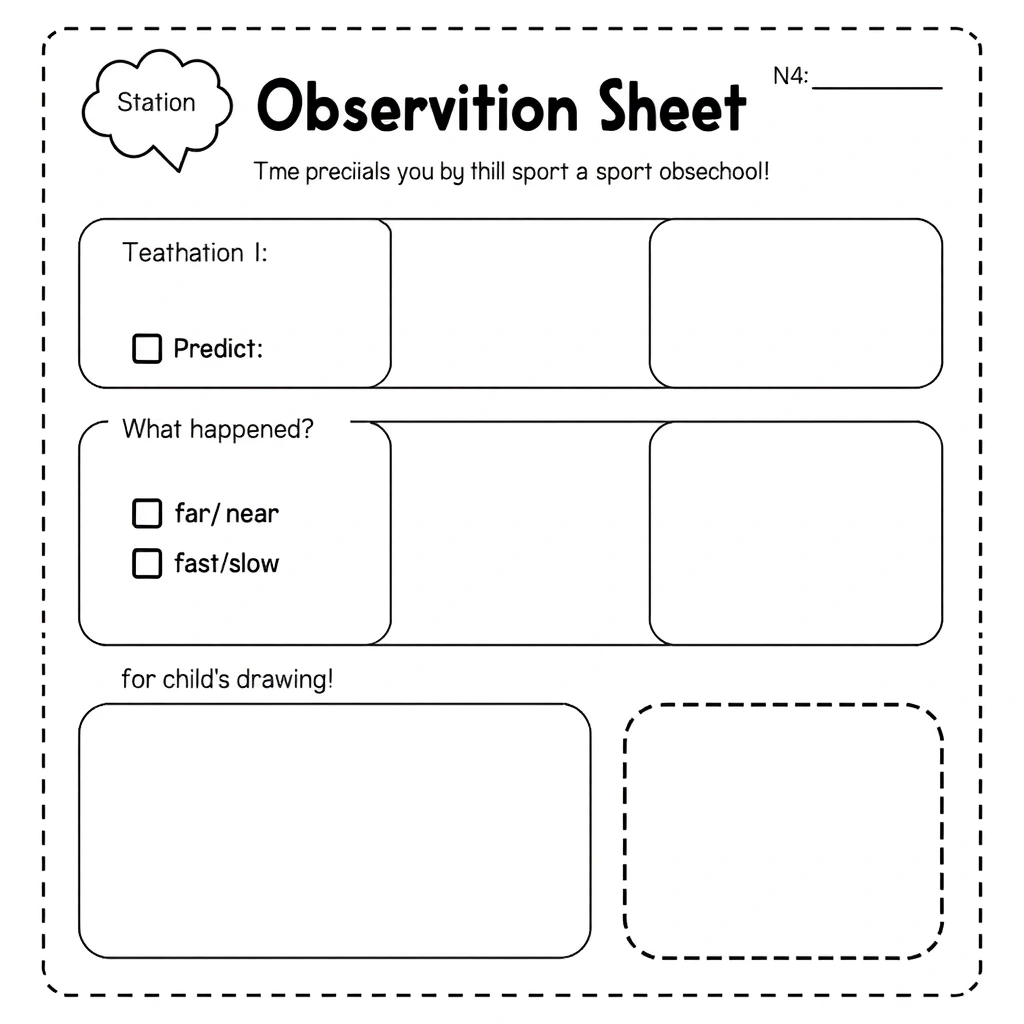 Arkusz obserwacji — porównuj i rysuj - Szablony - Dzień Sportu