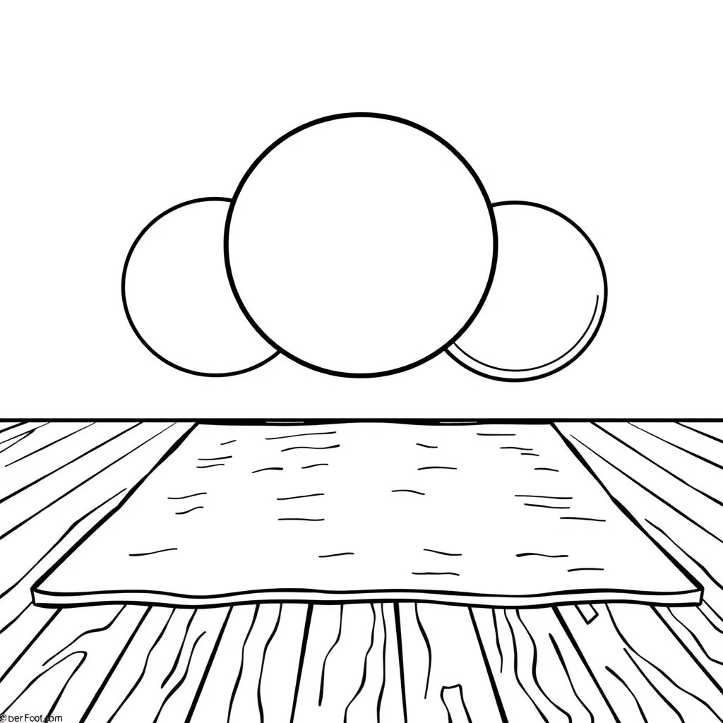 Kolorowanka — Piłki i podłoża - Kolorowanki - Dzień Sportu