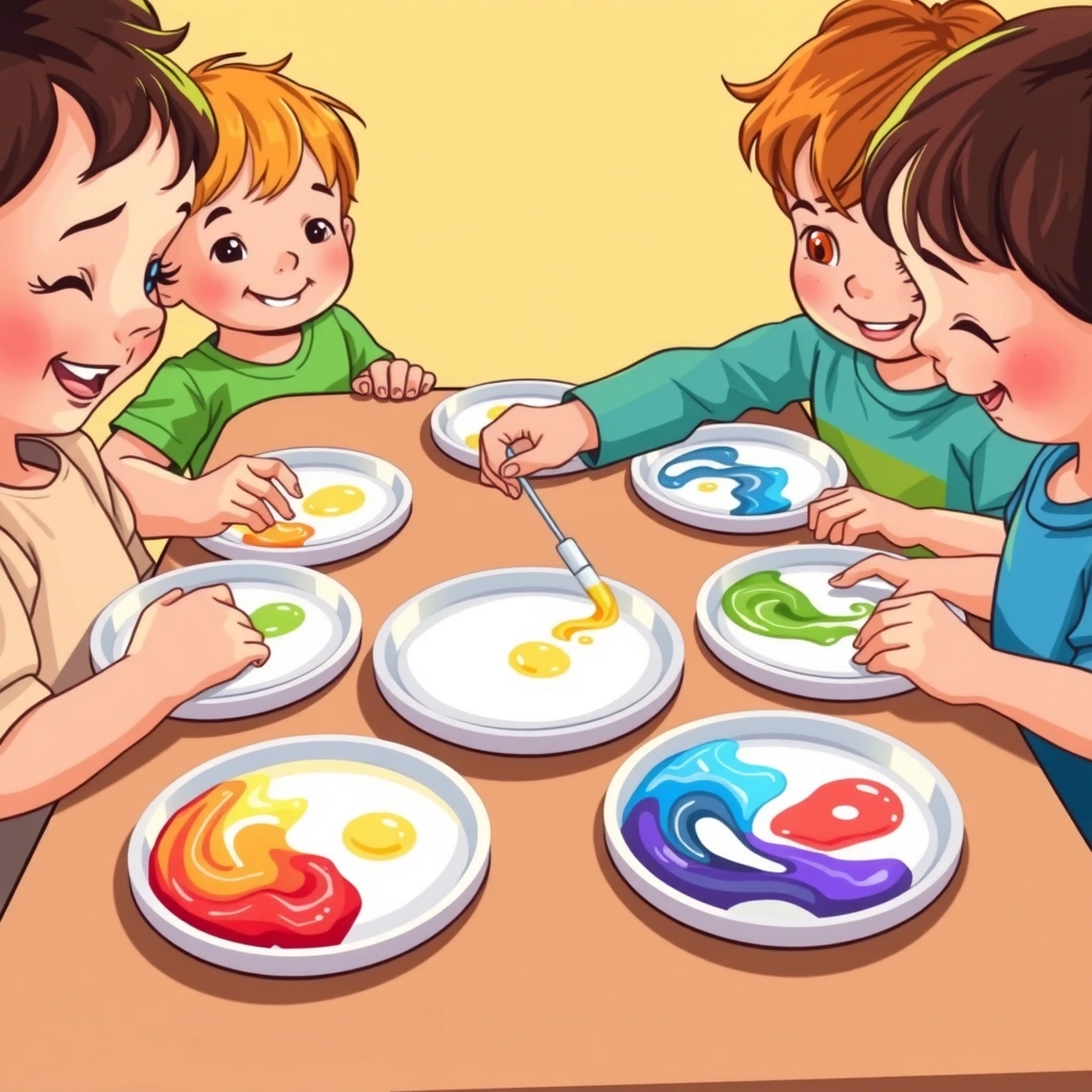 Okładka: Magiczna Pizza z Wirującymi Kolorami - Materiały - Dzień Pizzy