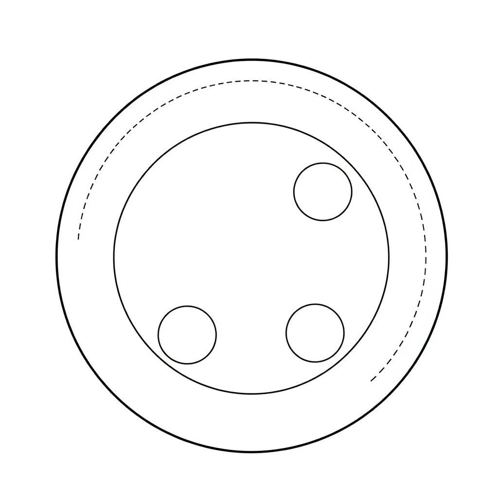 Szablon talerzyka i miejsca na krople (Template) - Szablony - Dzień Pizzy