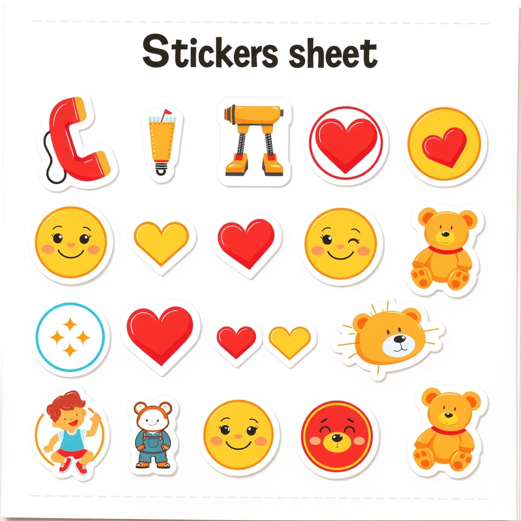 Arkusz naklejek 'Mały Ratownik' (projekt) - Materiały - Dzień Pierwszej Pomocy