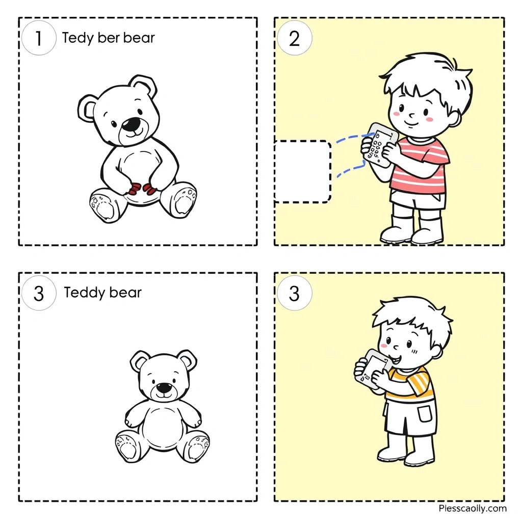 Karty scenek z pluszakiem (do wydruku) - Szablony - Dzień Pierwszej Pomocy