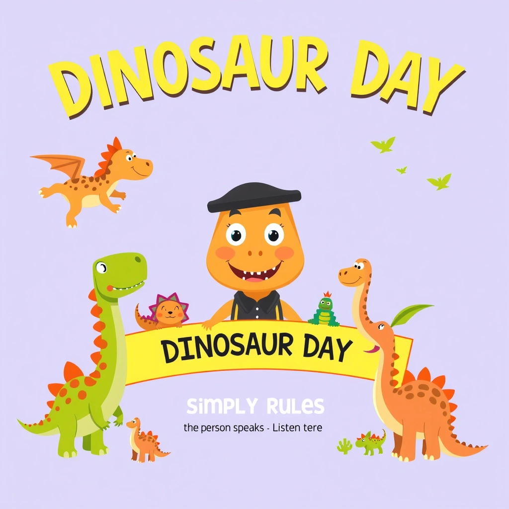 Plakat powitalny 'Dzień Dinozaura' - Materiały - Dzień Dinozaura