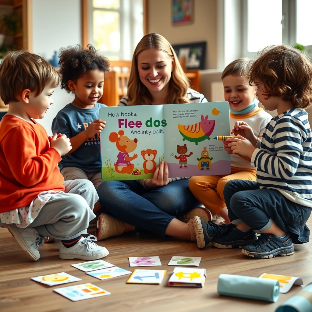 Dzieci w kole — scena zajęć - Materiały - Dzień Książki