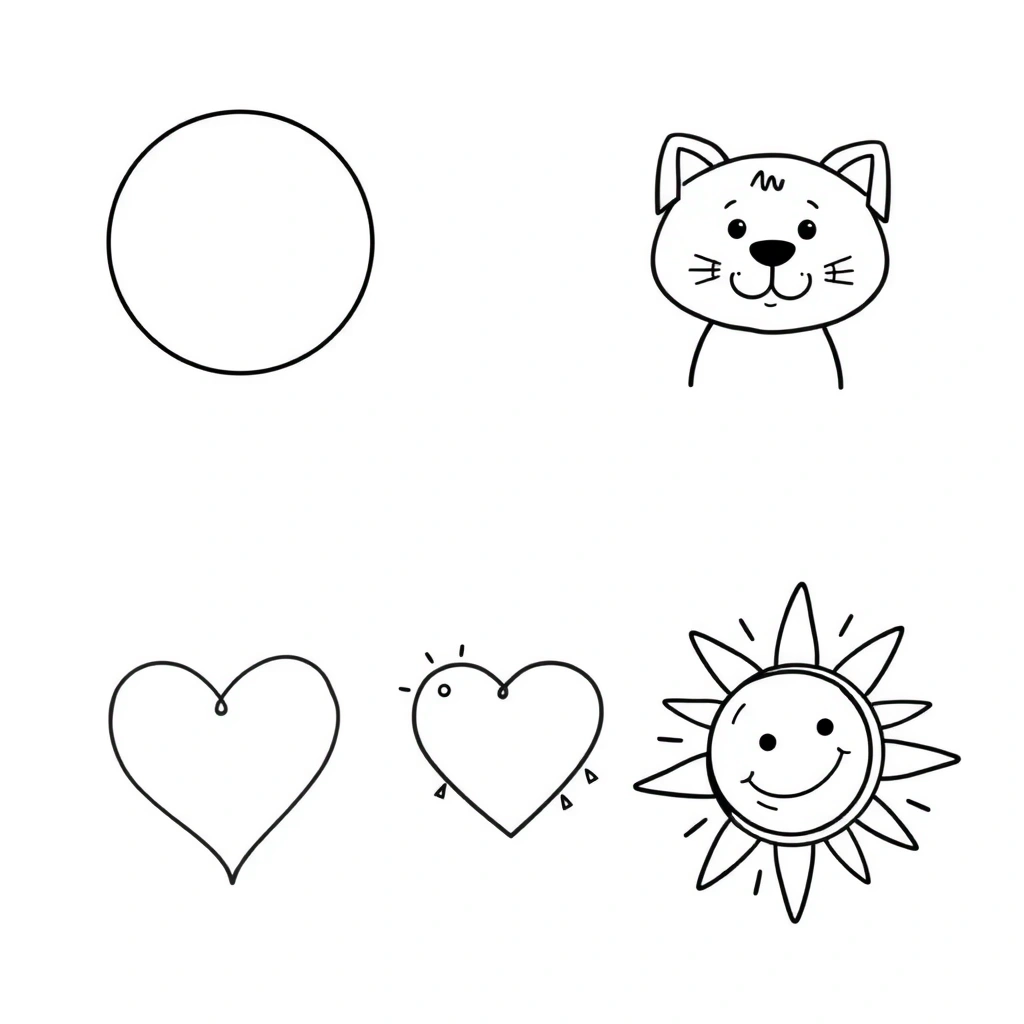 Strony do kolorowania — duże proste kształty - Kolorowanki - Dzień Książki