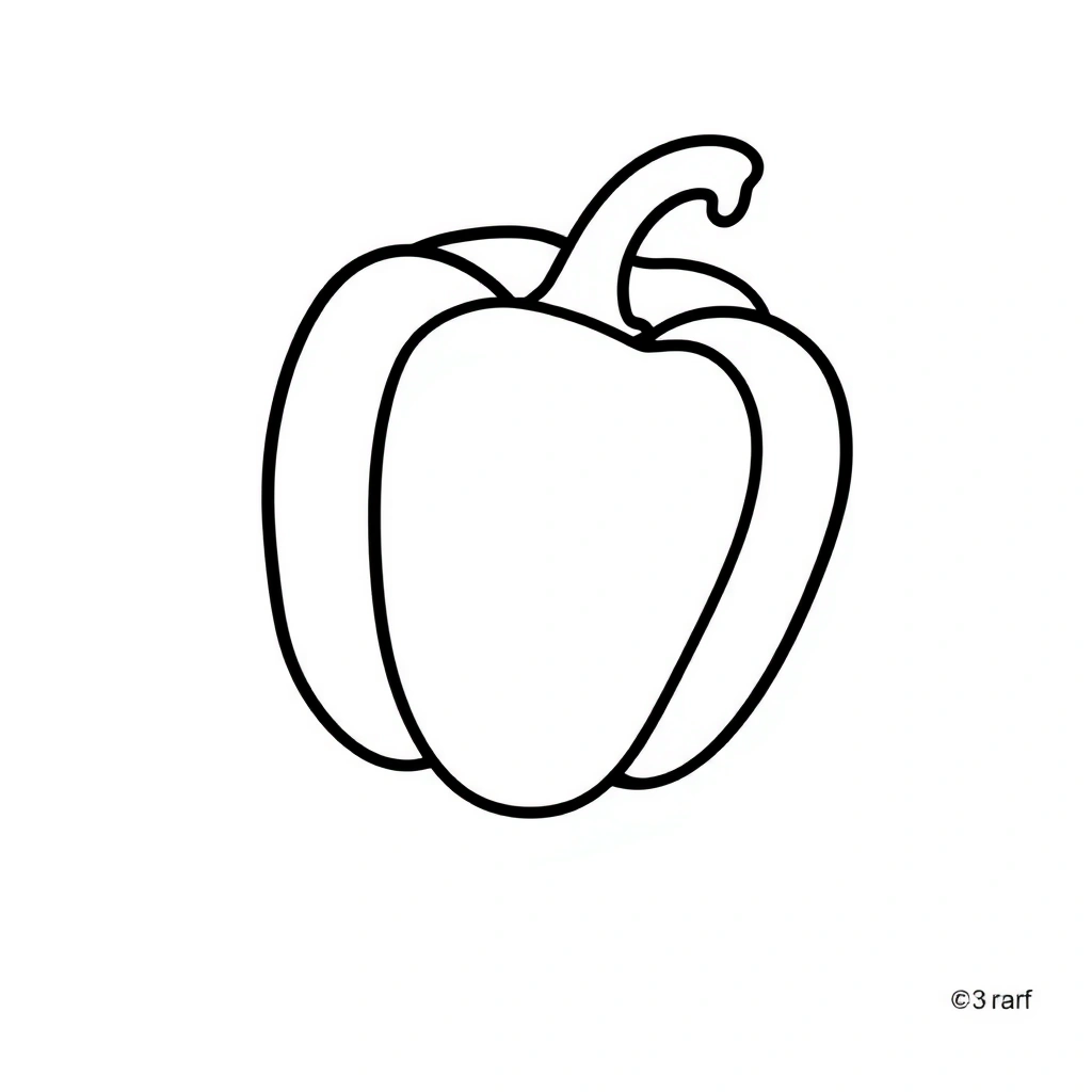 Kontur papryki — szablon (A3) - Szablony - Dzień Czerwonej Papryki