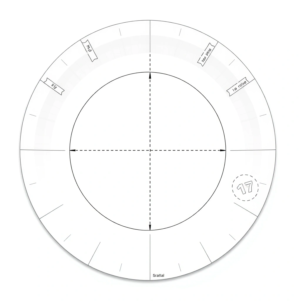 Szablon papierowej miseczki/talerza - Szablony - Dzień Płatków Śniadaniowych